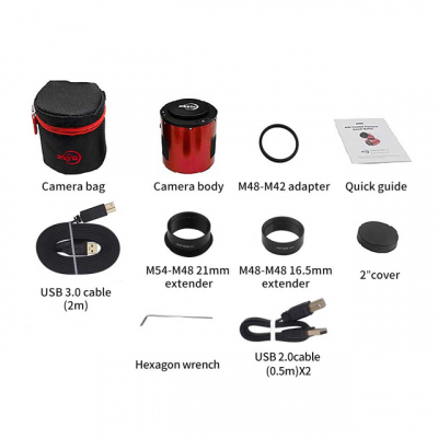 ZWO S/W Astro Kamera ASI 6200MM-PRO gek�hlt