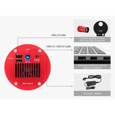 ZWO Farb Kamera ASI 2600MC-PRO gek�hlt