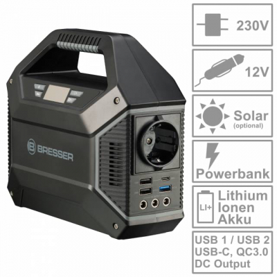 BRESSER Mobile Power Station 12V + 230V