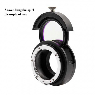 ZWO Filterschublade f�r Nikon Objektive - passend f�r 2 Filter