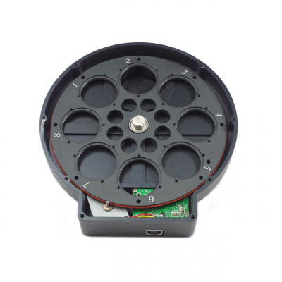 ZWO Motorisiertes Filterrad f�r 8x 1,25 Filter und 8x 31mm Filter