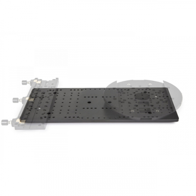Massive 8″ Doppelmontage-Platte f�r bis zu 100kg Instrumentengewicht