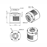 Gek�hlte s/w Astro Kamera ASI 183 MM Pro