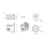 ZWO Adapter f�r EAF Motorfokussierer an Celestron C8 & C9,25