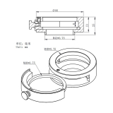 ZWO Filterschublade f�r 2 Filter - M48 und T2 Anschluss - L�nge 21 mm