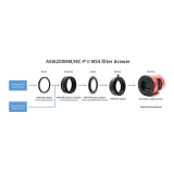 ZWO Filterschublade f�r 2 Filter mit M54x0,75 Anschluss f�r Vollformatkameras